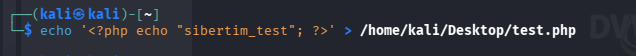 Terminal PHP dosyası
