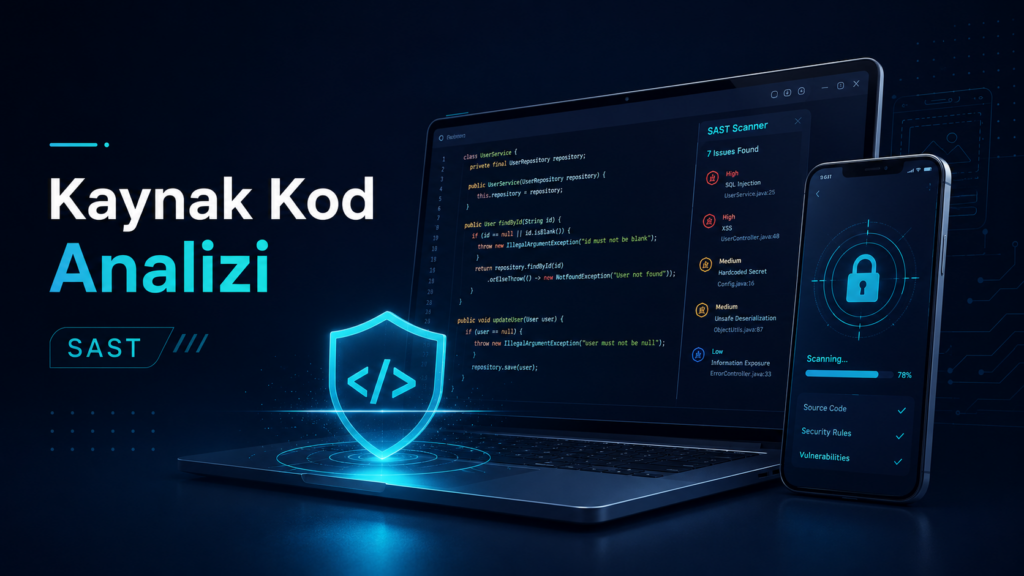 Kaynak kod analizi SAST güvenlik taraması